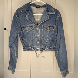 GAP Vintage Y2K Era Cropped Jacket W/Belt